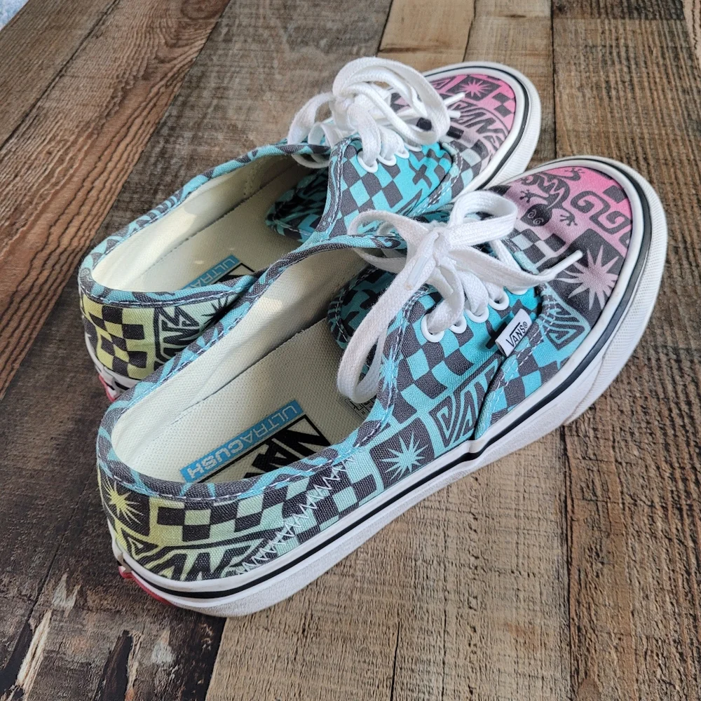 Vans Multicolor Ombre Retro Women's Shoes, Size 8 - Picture 3 of 8